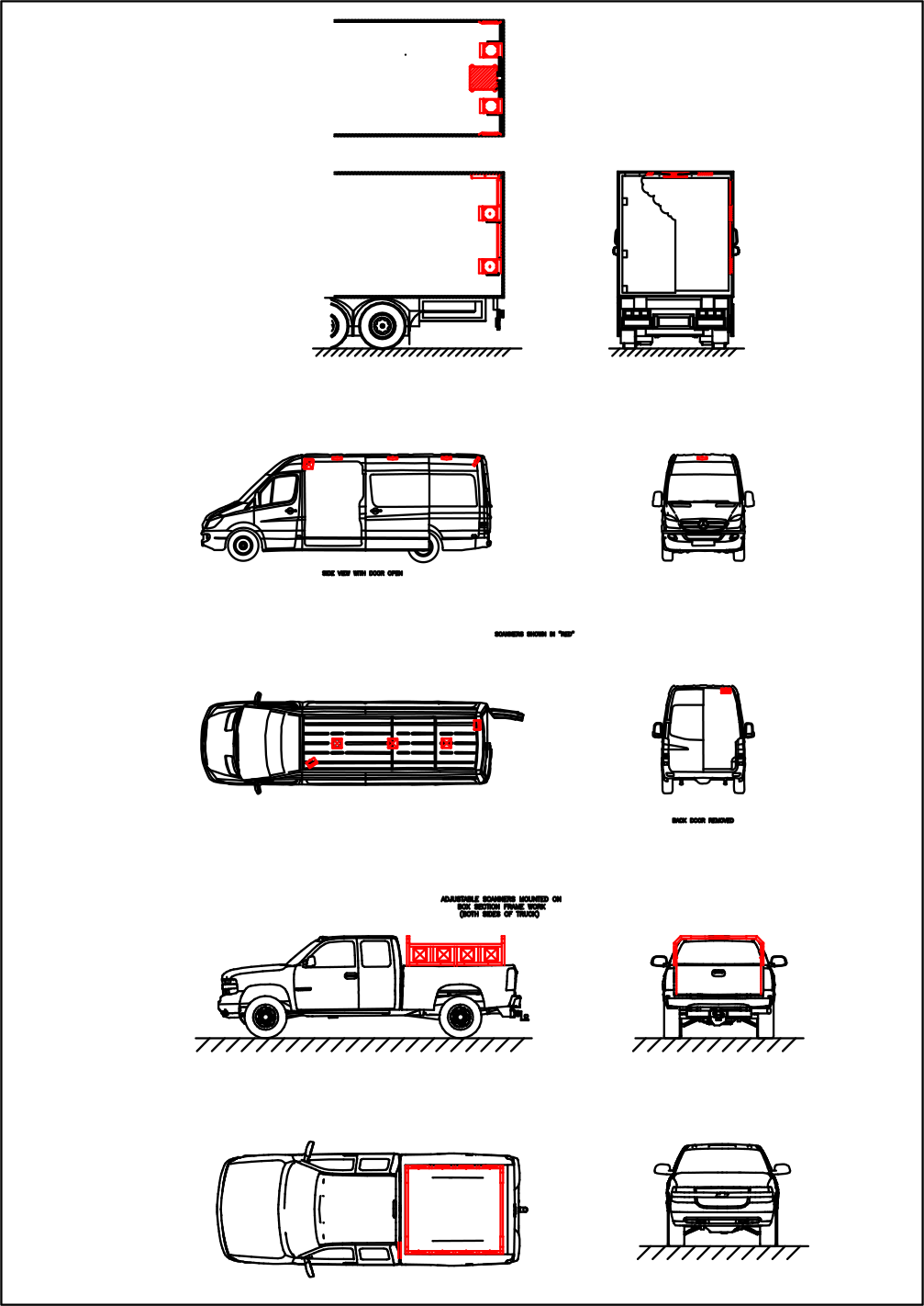 CAD example of RFID Vehicle Portals